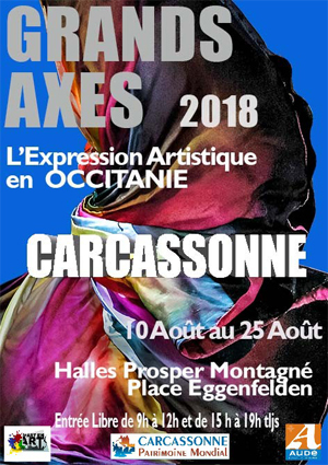 Affiche expo Louis bonifassi au Salon d’art contemporain de Carcassonne