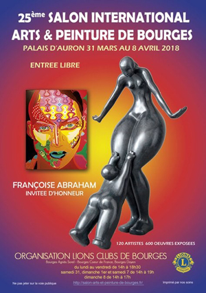 Affiche expo Louis bonifassi au 25ème salon international d’art contemporain de bourges