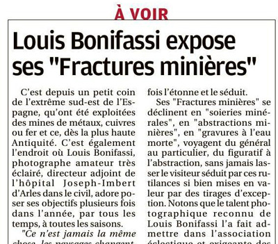 Louis BONIFASSI expose ses Fractures Minières